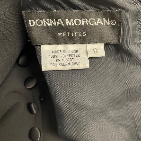 Black Dress, Donna Morgan, Woman, 6 Petite - Picture 6 of 11